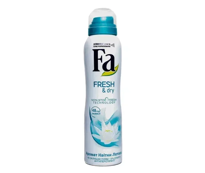 Дезодорант-аэрозоль Fa Fresh&Dry Аромат цветка лотоса