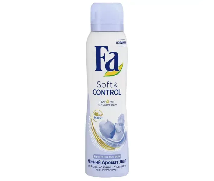 Антиперспірант Fa Soft&Control Ніжний аромат лілії, 150 мл