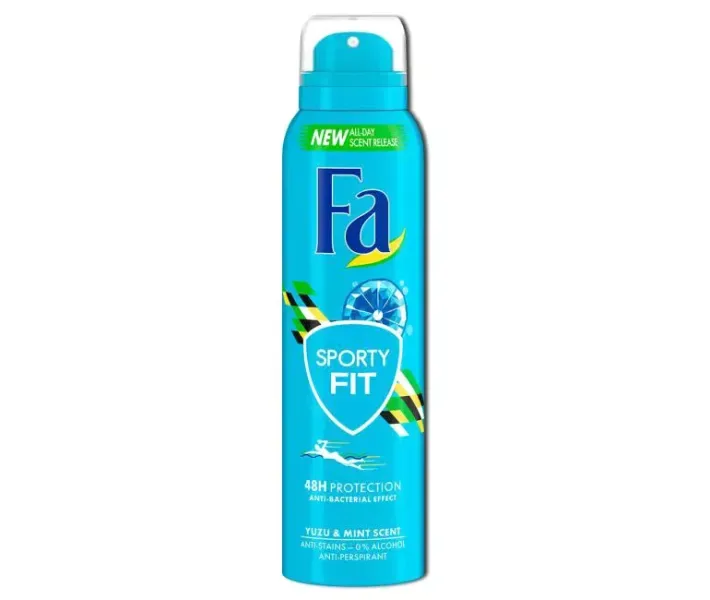 Дезодорант-спрей антиперспірант Fa Sporty Fit (Спортивний), 150 мл