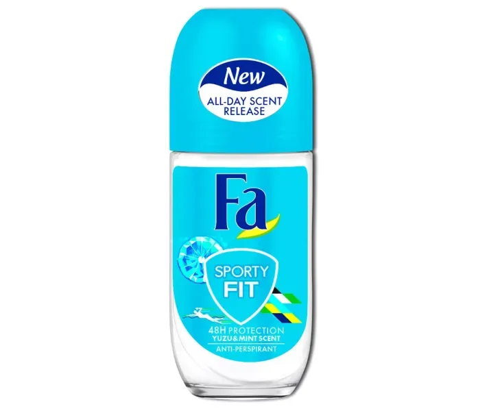 Дезодорант-антиперспірант кульковий Fa Sporty Fit (Спортивний), 50 мл