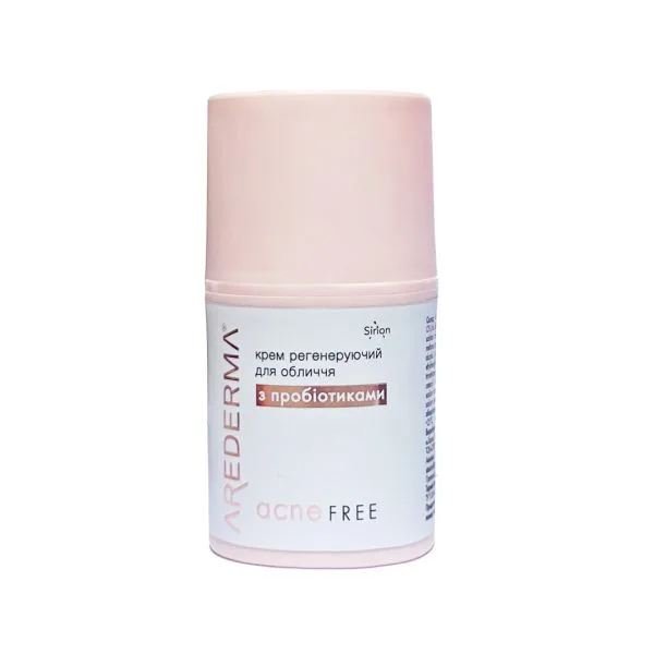 Регенеруючий крем для обличчя Аредерма ACNE FREE з пробіотиками 50 мл