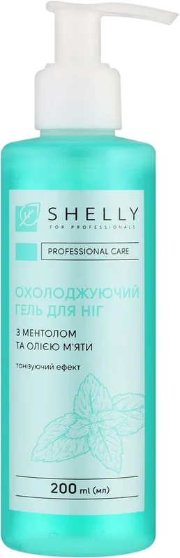 Гель охолоджуючий для ніг Shelly з ментолом та олією м'яти 200 мл