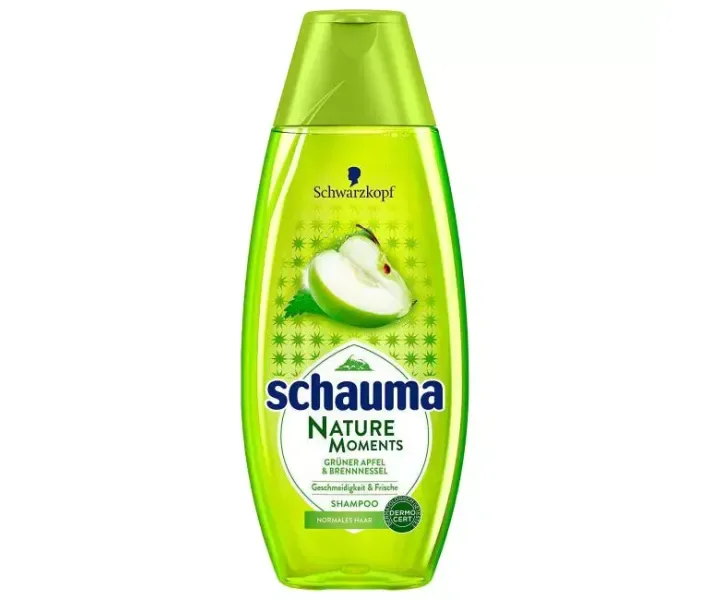 Шампунь жіночий Schaum Nature Moments Зелене яблуко, 400 мл