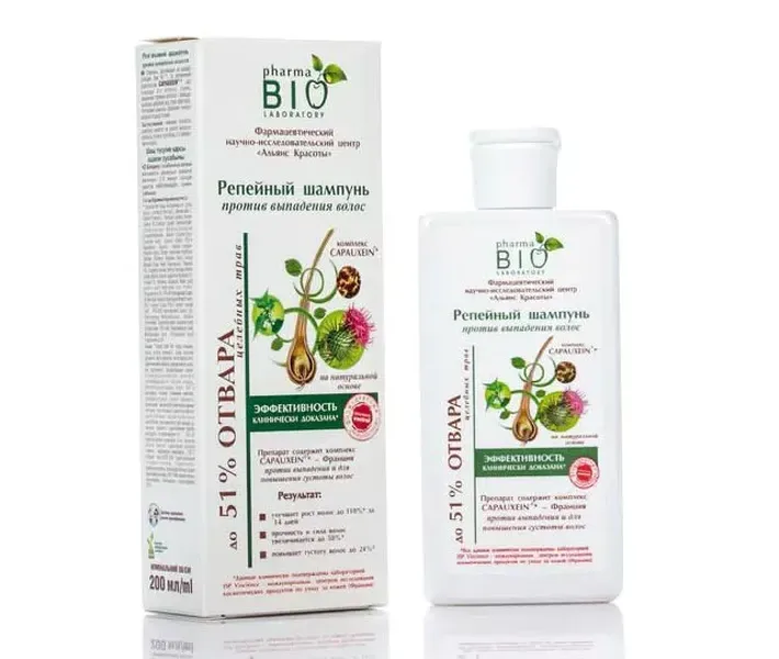 Шампунь реп'яховий Pharma Bio Laboratory, 200 мл