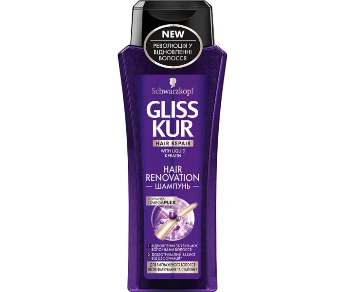 Шампунь для ослабленого волосся Gliss Kur Hair Renovation, 250 мл