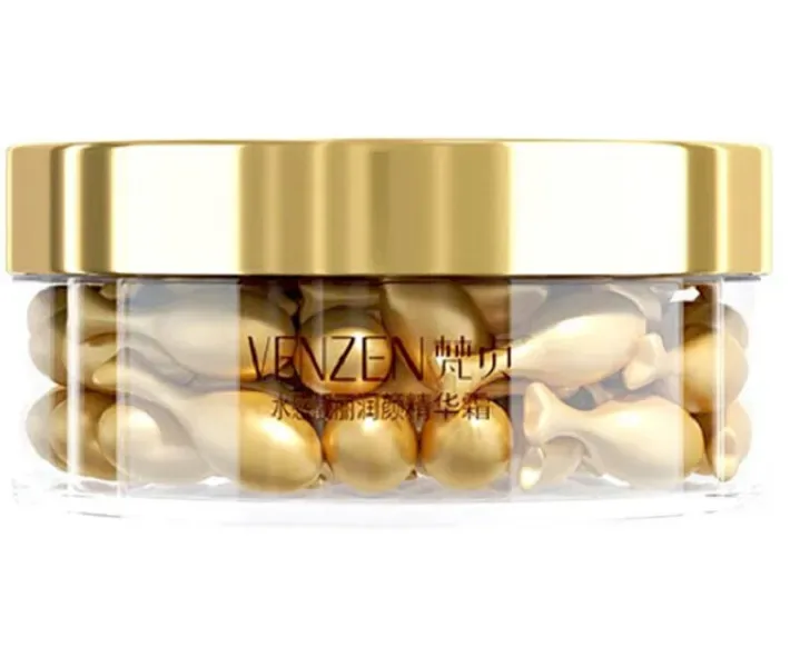 Сироватка для шкіри навколо очей VEZE Bright Collagen з олігопептидами і гіалуроновою кислотою вітамін