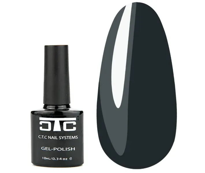 Гель-лак C.T.C Nail Systems 1-001c - черный сланец, 10 мл (0087932)