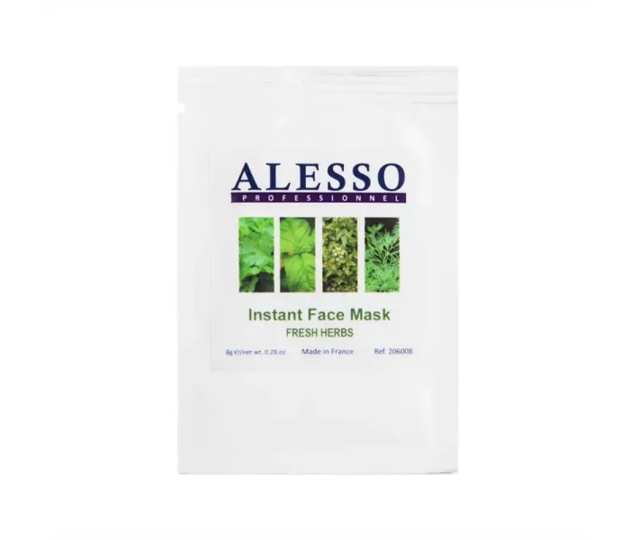 Розчинна маска ALESSO Purifying Mask Herbs протизапальна свіжі трави 8г