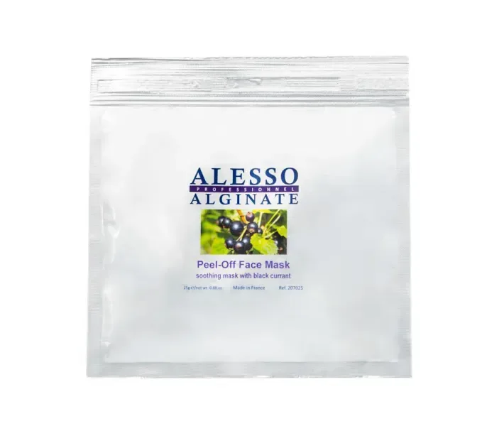 Альгінатна маска ALESSO Anti-Red Mask Blackcurrant заспокійливу з чорною смородиною