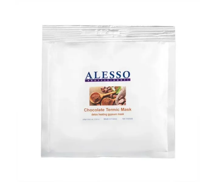 Альгінатна маска ALESSO Chocolate Termic Mask моделює термоактивна з шоколадом