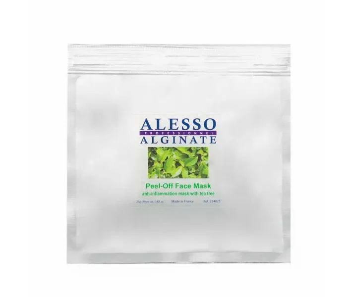 Альгінатна маска ALESSO Skin-Clearing Mask Tea Tree протизапальна з маслом чайного дерева 25г
