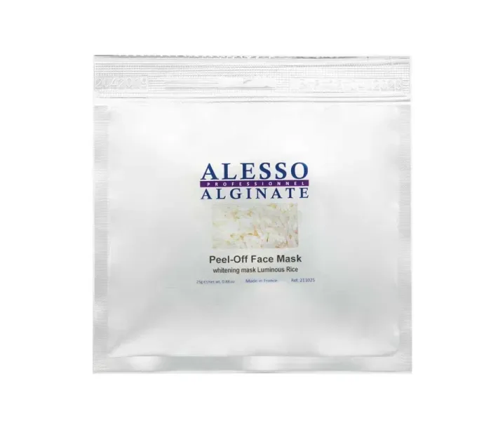 Альгінатна маска ALESSO Whitening Mask Rice Освітлююча з рисом 25гр