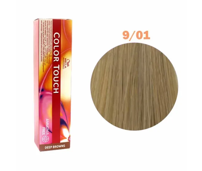 Фарба для волосся Wella Touch №9/01 (яскравий блонд натурально-попелястий) (0003636)