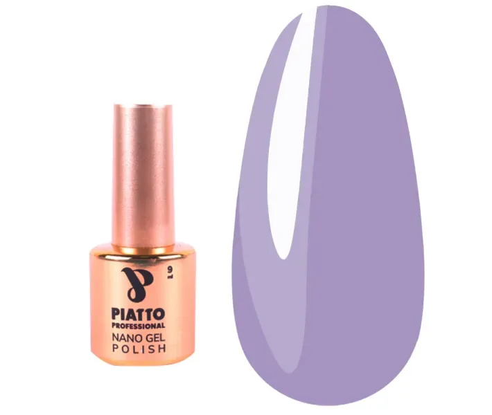 Гель-лак Piatto №063 - лавандовий тьмяний, 9 мл (0071755)