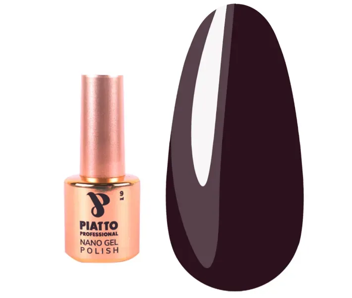 Гель-лак Piatto №083 - коричневий, 9 мл (0071767)