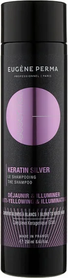 Eugene Perma Essentiel Keratin Silver Shampoo - Шампунь з кератином для сивого та освітленого волосся