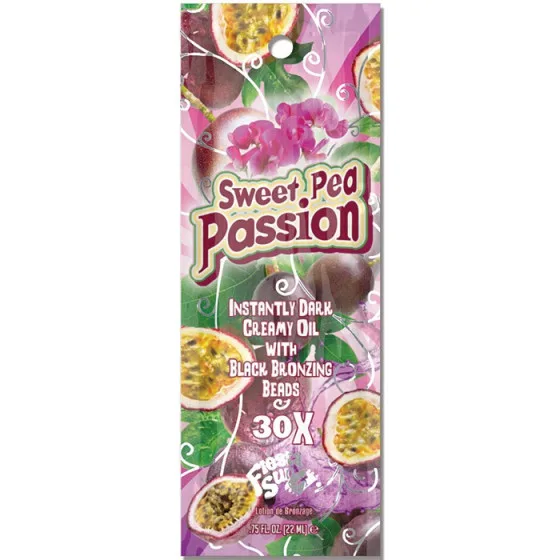Fiesta Sun Sweet Pea Passion Instantly Dark Creamy Oil with 30X Black Bronzing Beads Tanning Lotion - Лосьйон для засмаги з бронзаторами