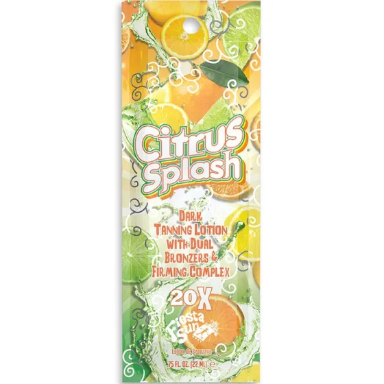 Fiesta Sun Citrus Splash Dark Tanning Lotion with Dual Bronzers & Firming Complex 20X - Лосьйон для засмаги з бронзаторами