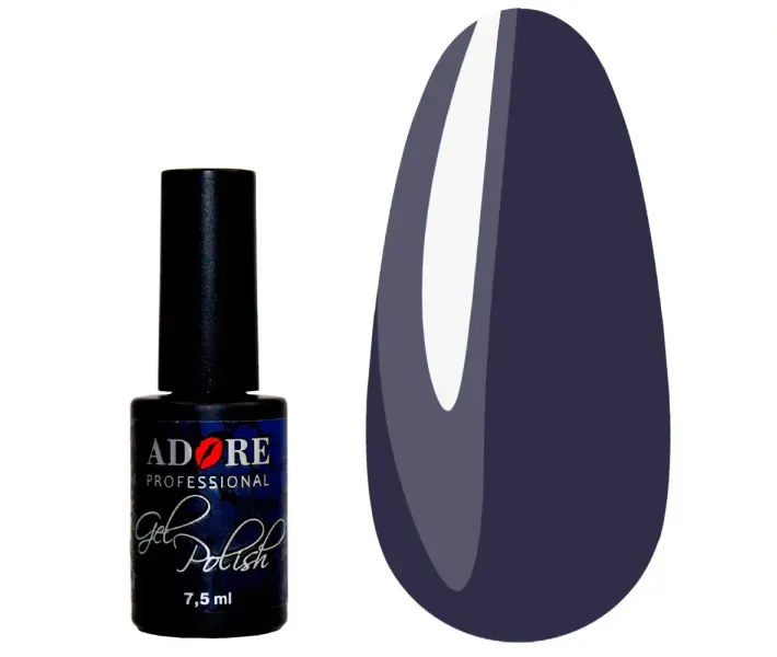 Гель-лак ADORE №370 - сіро-синій, 7,5 мл (0079083)