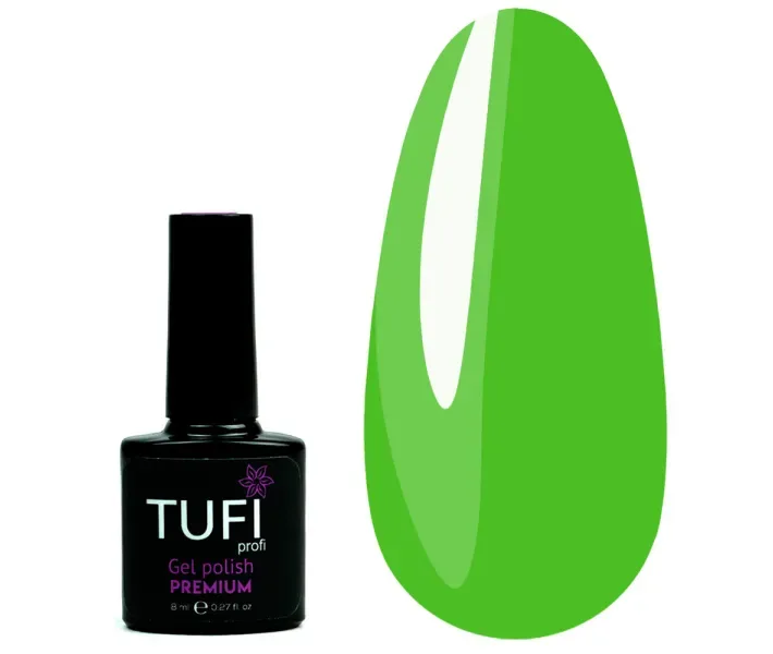 Гель-лак TUFI Profi Premium №68 - зелений лайм, 8 мл (0085674)