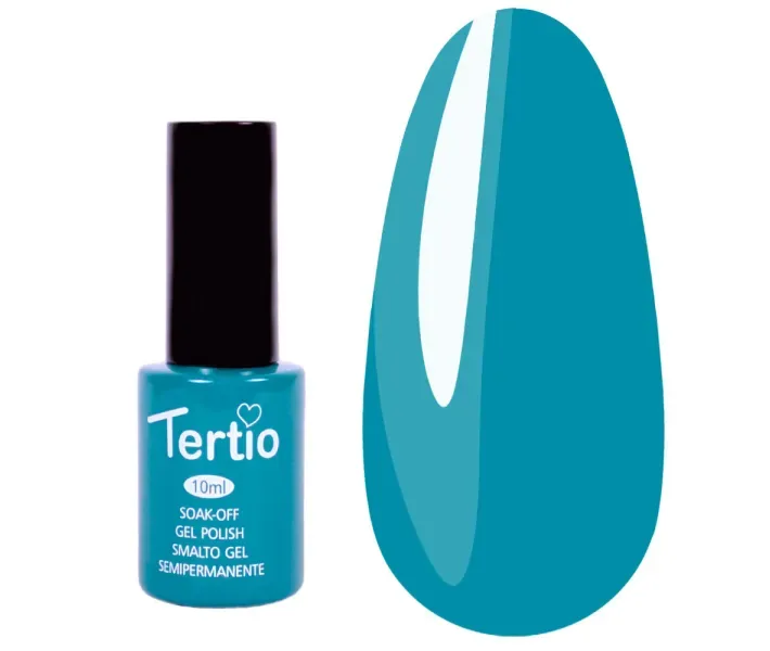 Гель-лак Tertio №131 - синьо-зелений, 10 мл (0069837)