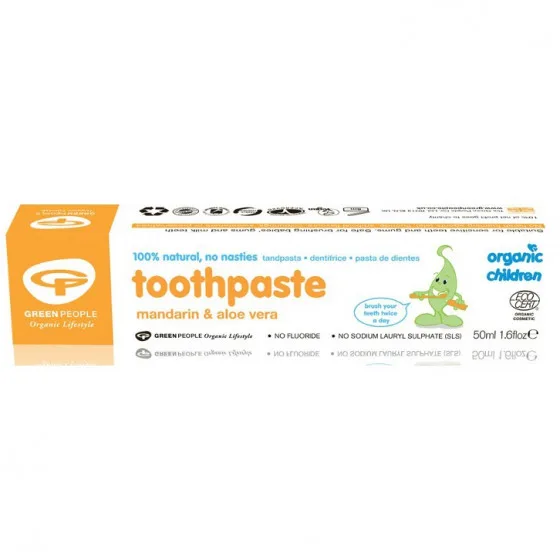 Green People Children's Mandarin Toothpaste - Дитяча зубна паста "Мандарин"
