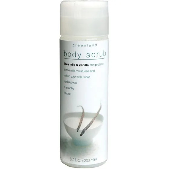 Greenland Milky Body Scrub Rice Milk & Vanilla - Скраб для тіла Рисове Молочко-Ваніль