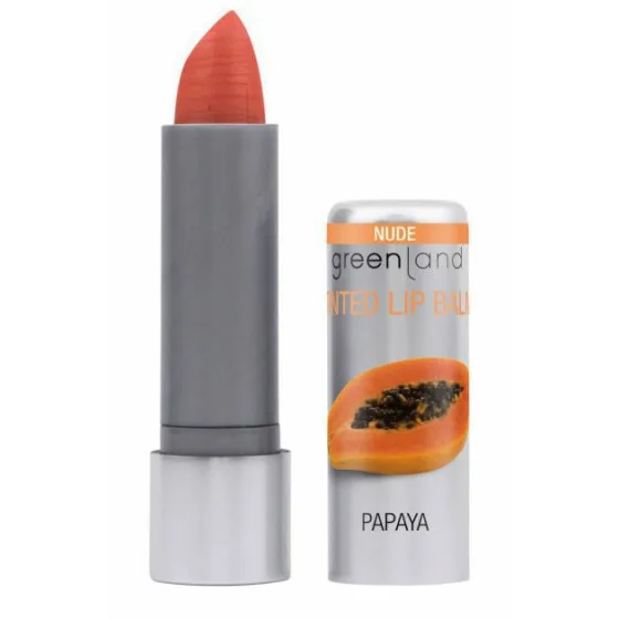 Greenland Glossy lip balm orange papaya - Бальзам для губ
