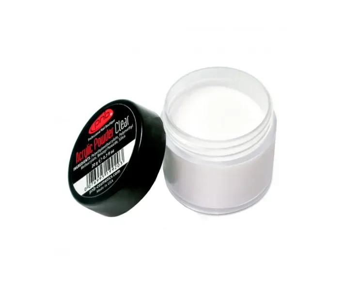 Акриловая пудра PNB Acrylic Powder Clear - прозрачный, 20 мл (0076598)
