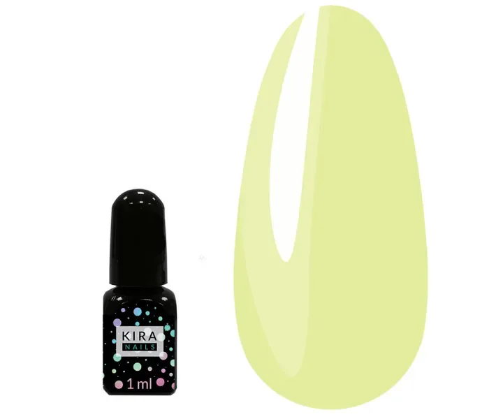 Гель-лак Kira Nails №711 - зелено-жовтий, 1 мл (0093175)