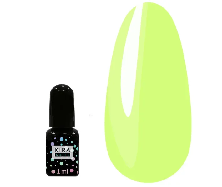 Гель-лак Kira Nails №712 - сонячний лайм, 1 мл (0093176)