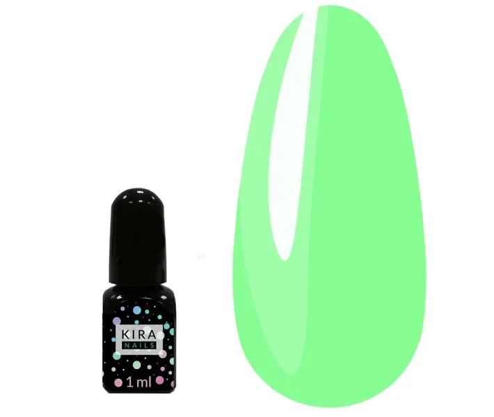 Гель-лак Kira Nails №713 - блідо-салатовий, 1 мл (0093177)