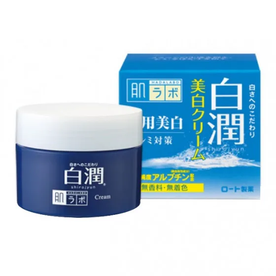 Відбілюючий крем для обличчя з арбутином Hada Labo Shirojyun Medicated Whitening Cream 50 мл