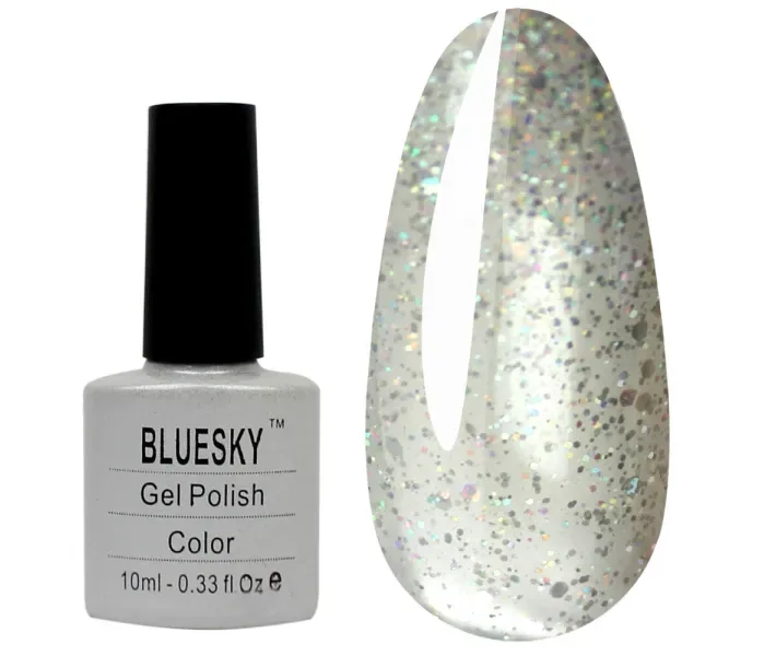 Гель-лак BLUESKY №093 - прозорий з блискітками, 10 мл (0062183)