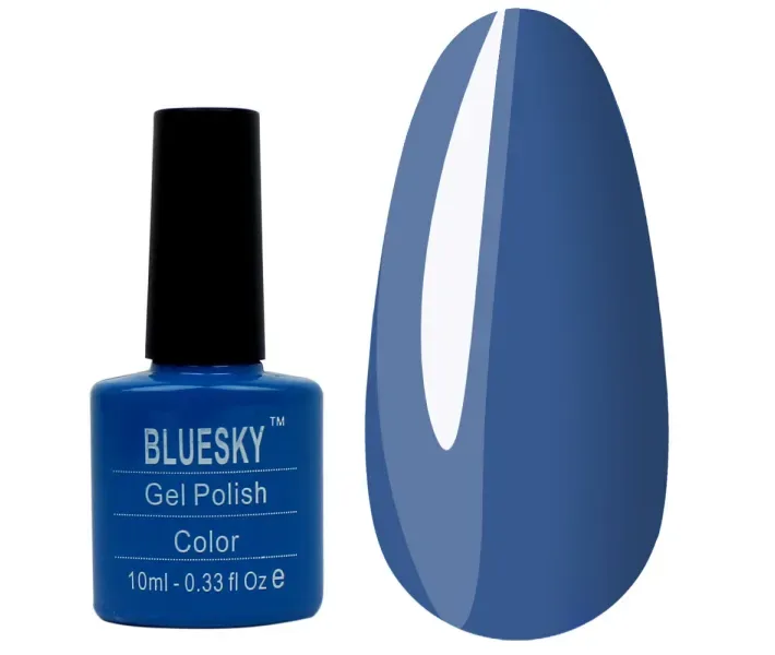 Гель-лак BLUESKY №102 - насичено блакитний, 10 мл (0062187)