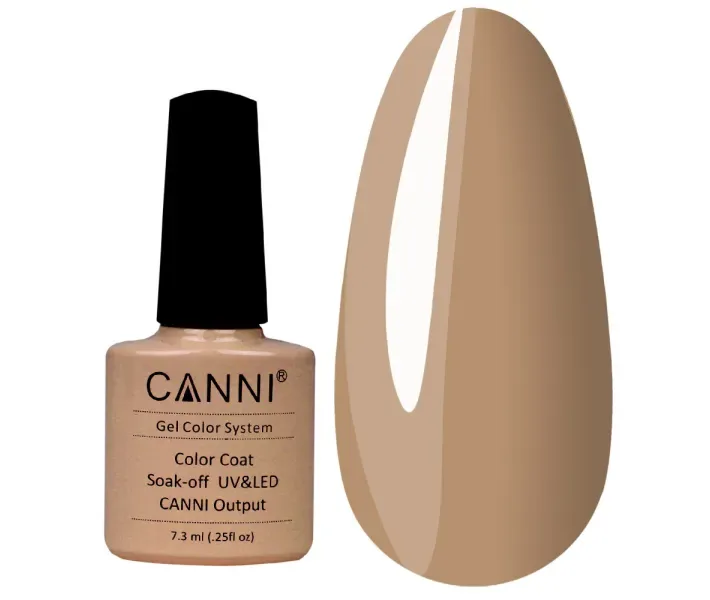 Гель-лак Canni №049 - блідий сіро-коричневий, 7,3 мл (0064295)