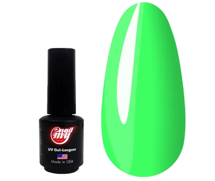 Гель-лак MY Nail №382- яскравий салатовий, неоновий, 9 мл (0064095)