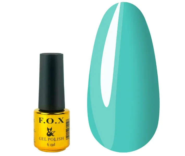 Гель-лак F.O.X Pigment №159 - світлий яскраво-бірюзовий, 6 мл (0064115)