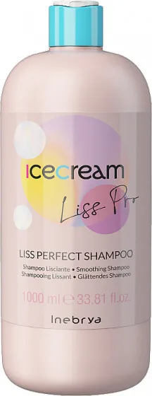 Шампунь для жорсткого та неслухняного волосся Ice Cream Liss-Pro Liss Perfect Shampoo Inebrya