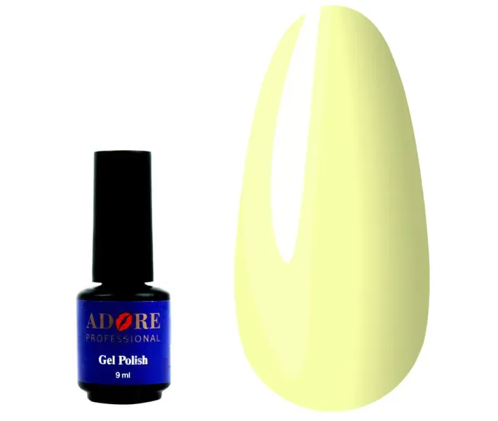 Гель-лак ADORE №252 - блідо-жовтий, 7,5 мл (0072488)