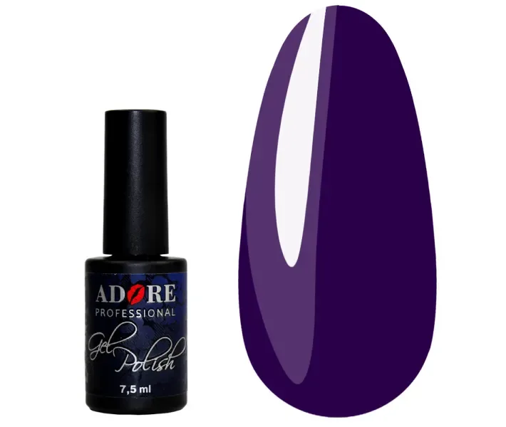 Гель-лак ADORE №330 - сливово-синій, 7,5 мл (0075354)