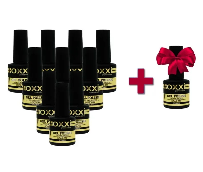 Набор гель-лаков OXXI 10+1 в подарок (pure93)