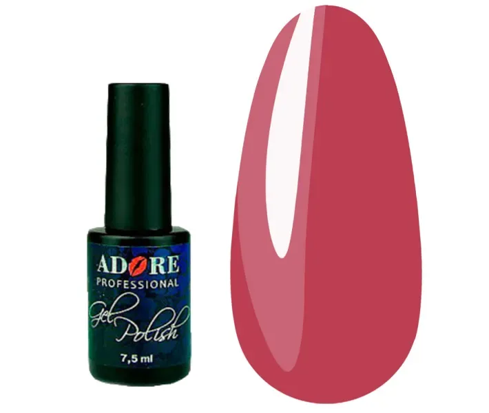 Гель-лак ADORE №105 - малиново-червоний, емаль, 7,5 мл (0071183)