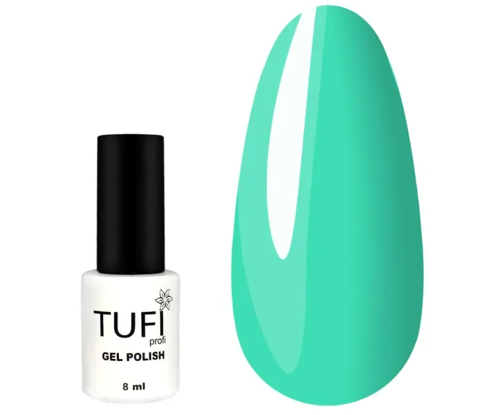 Гель-лак TUFI Profi №121 - бірюзовий, 8 мл (0063919)