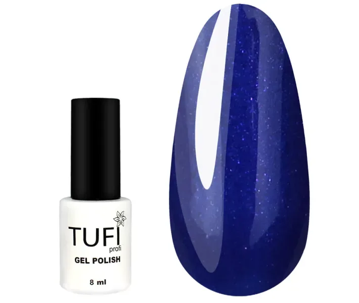 Гель-лак TUFI Profi №134 - ультрамариновий з мікроблеском, 8 мл (0063932)