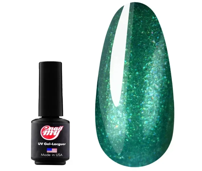 Гель-лак MY Nail №114 - блакитний перламутровий з салатовим відливом, 9 мл (0054202)