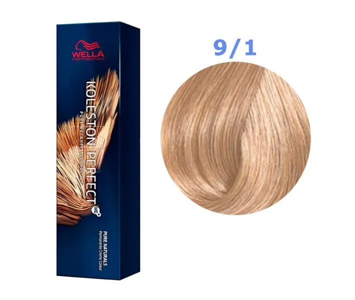 Фарба для волосся Wella Koleston Perfect № 9/1 (попелястий дуже світлий блондин) - rich naturals (0003525)