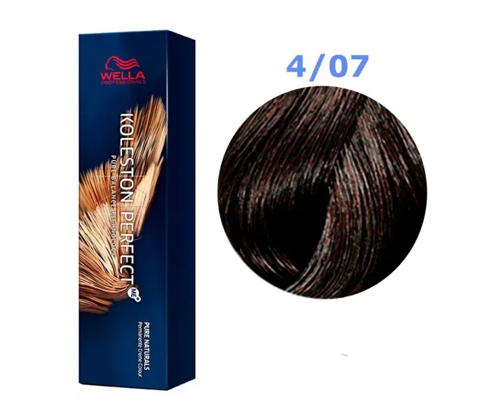 Фарба для волосся Wella Koleston Perfect № 4/07 (сакура) - pure natura (0003495)