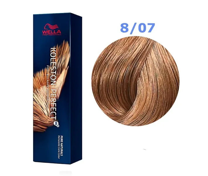 Фарба для волосся Wella Koleston Perfect № 8/07 (платан) - pure naturals (0003505)