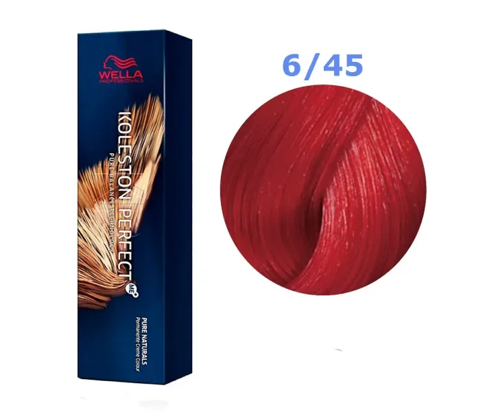 Фарба для волосся Wella Koleston Perfect № 6/45 (темно-червоний гранат) - vibrant reds (0003570)